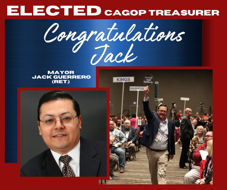 jack guerrero wins Treasurer of the CAGOP